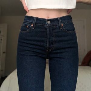 Levi's Wedgie Fit Dark Wash Jeans